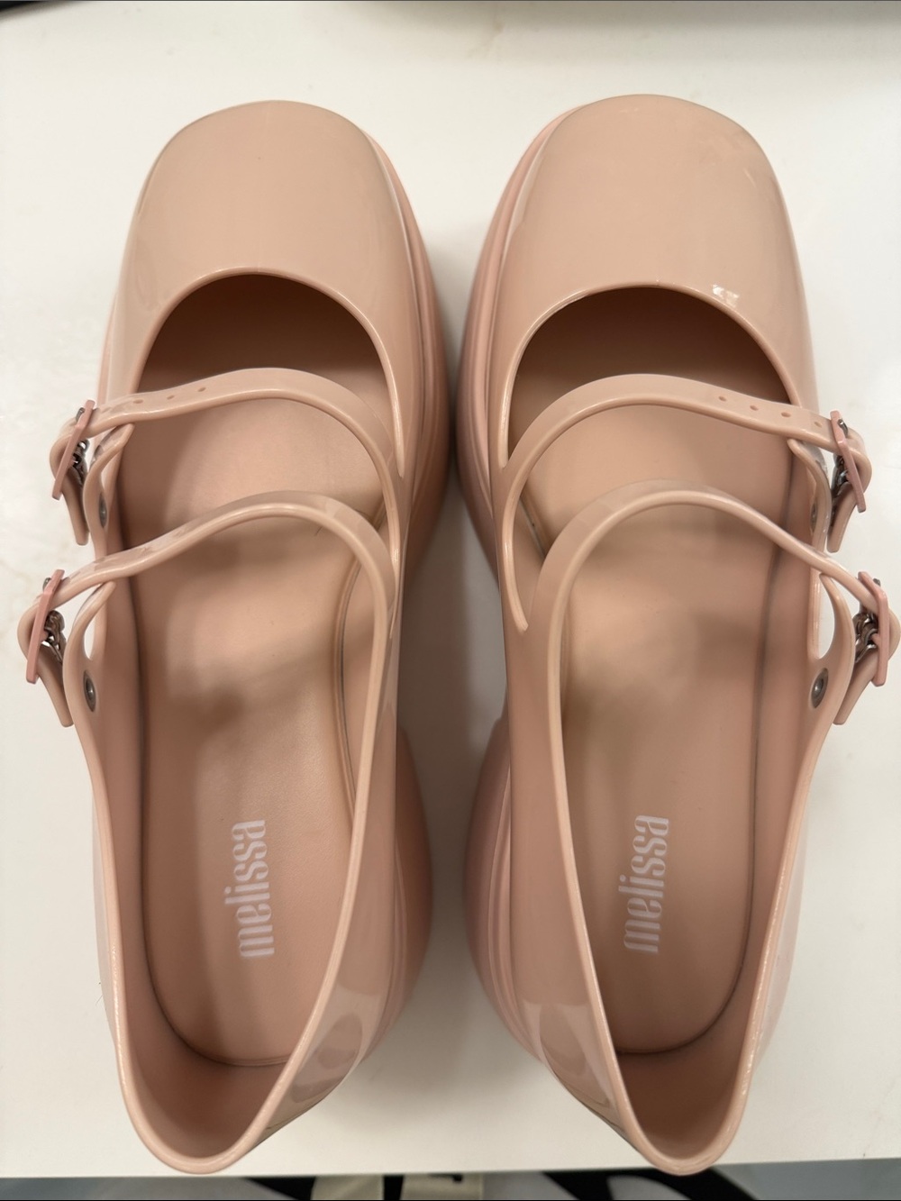 Melissa Women's Blush Pink Mary Jane Mules